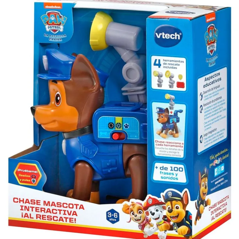 VTECH Chase Mascota Interactiva ¡Al Rescate!- Electrónicos