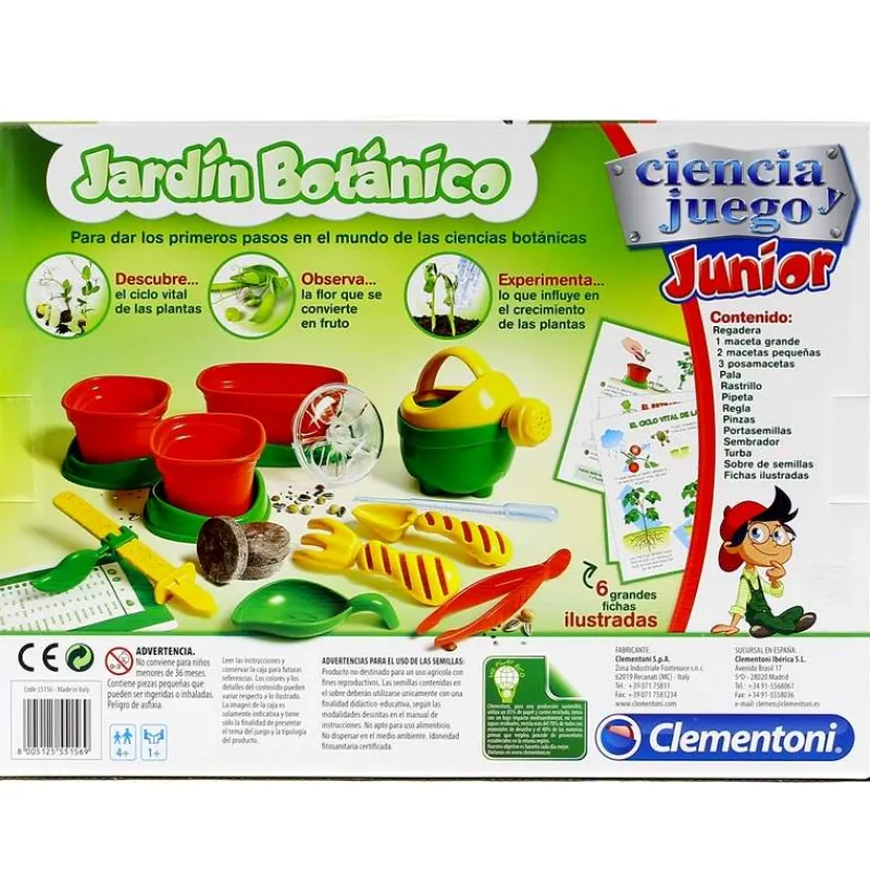 CLEMENTONI Ciencia Junior Jardín de Botánica- Juegos Y Juguetes Educativos