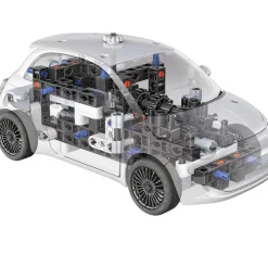 CLEMENTONI Ciencia y Juego Build Mechanics Fiat 500 Eléctrico- Juegos Y Juguetes Educativos