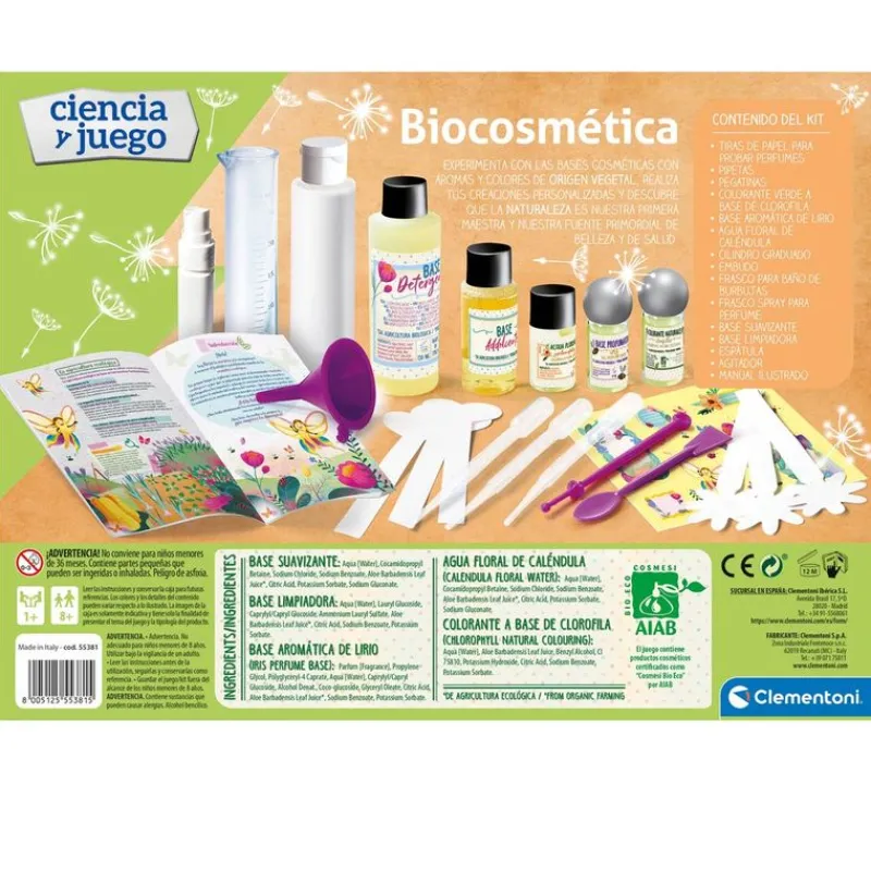 CLEMENTONI Juegos Y Juguetes Educativos|Juegos Y Juguetes De Imitación|Ciencia y Juego La Bio Cosmética