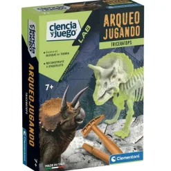 CLEMENTONI Juegos Y Juguetes Educativos|Ciencia y Juego LAB Arqueo Jugando Triceratops