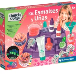 CLEMENTONI Ciencia y Juego Lab Kit Esmaltes y Uñas- Juegos Y Juguetes Educativos