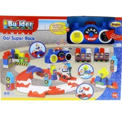SELECCION DRIM Vehículos, Trenes Y Parkings|Circuito Super Racer de Construcción de 60 Piezas