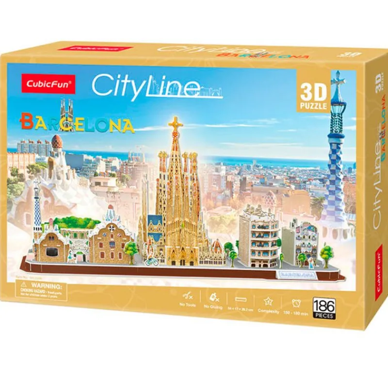 SELECCION DRIM City Line Puzzle 3D Barcelona- Puzzles Y Construcciones