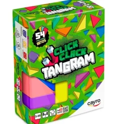 CAYRO Click Clack Tangram Juego de Mesa- Juegos Y Juguetes Educativos