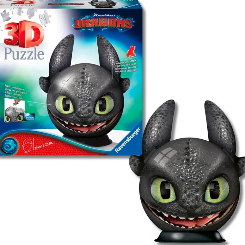RAVENSBURGER Cómo Entrenar a tu Dragón Puzzle 3D- Puzzles Y Construcciones