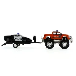 DRIM DISCOUNT Vehículos, Trenes Y Parkings|Coche de Juguete con Remolque Policía