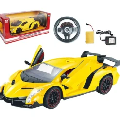 SELECCION DRIM Coches Radio Control (R/C)|Coche Deportivo Amarillo R/C Escala 1:12