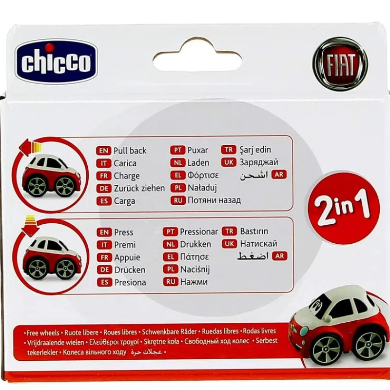 CHICCO Coche Infantil Fiat 500 Racer- Vehículos, Trenes Y Parkings