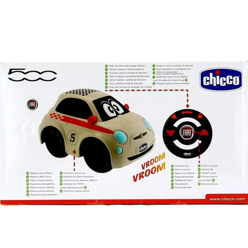 CHICCO Vehículos, Trenes Y Parkings|Coche Infantil Fiat 500 Sport RC