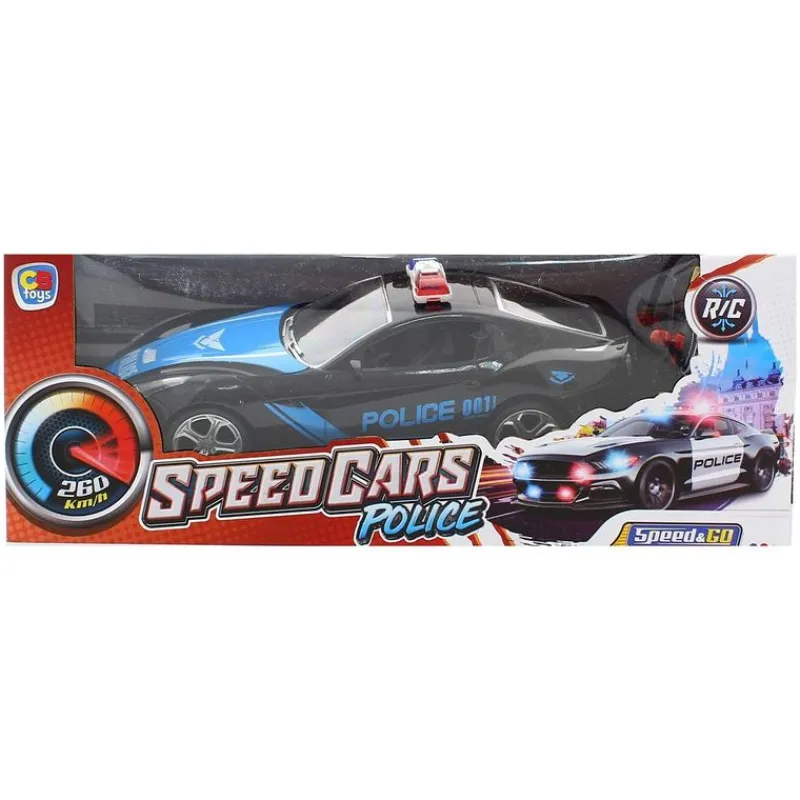 DRIM DISCOUNT Coches Radio Control (R/C)|Coche Policía Negro R/C a Escala 1:16