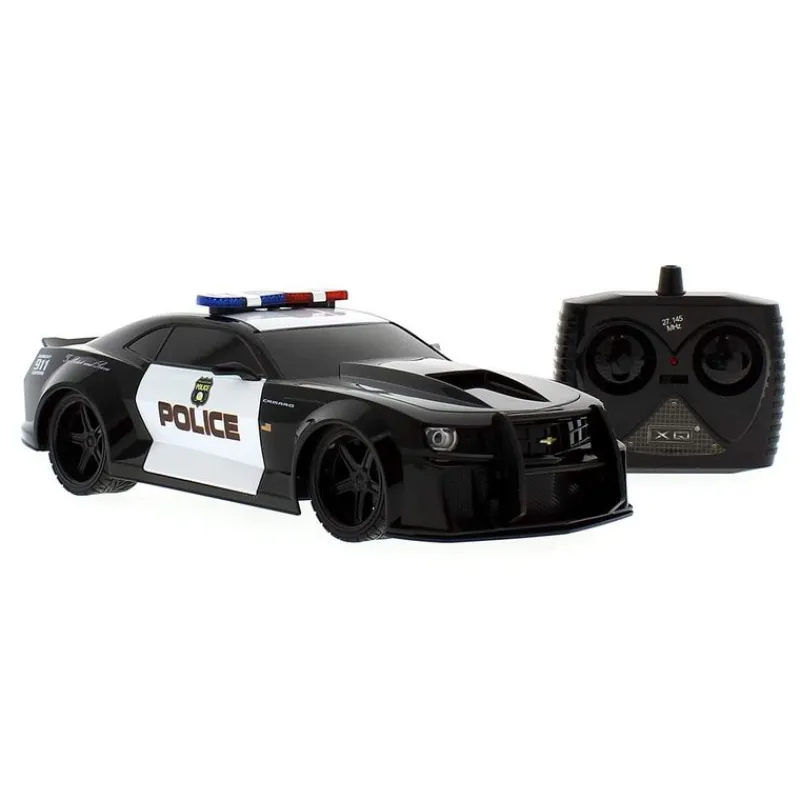 DRIM DISCOUNT Coche R/C Policia Chevrolet Camaro a Escala 1:18- Coches Radio Control (R/C)
