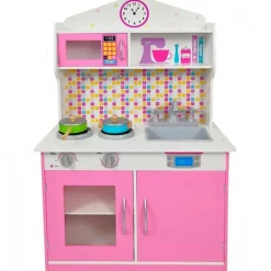 SELECCION DRIM Cocina Madera con Accesorios 60x95x20- Juegos Y Juguetes De Imitación|Juegos De Madera