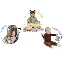 VTECH Mantas Y Gimnasios De Actividades|Primera Infancia Y Preescolar|Cojín Bebé Cervatilla 4 en 1