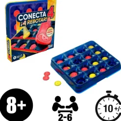 HASBRO Puzzles De 100 A 500 Piezas|Juegos De Mesa|Conecta 4 ¡A Rebotar!