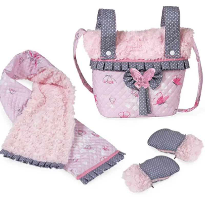 DECUEVAS Juegos Y Juguetes De Imitación|Ropa Y Complementos|Conjunto de Bolso, Bufanda y Manoplas