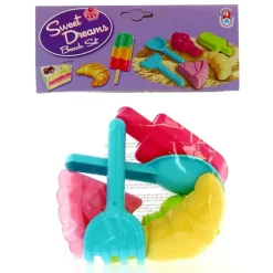 ANDRONI GIOCATTOLI Conjunto de Playa Moldes Pastelitos- Aire Libre