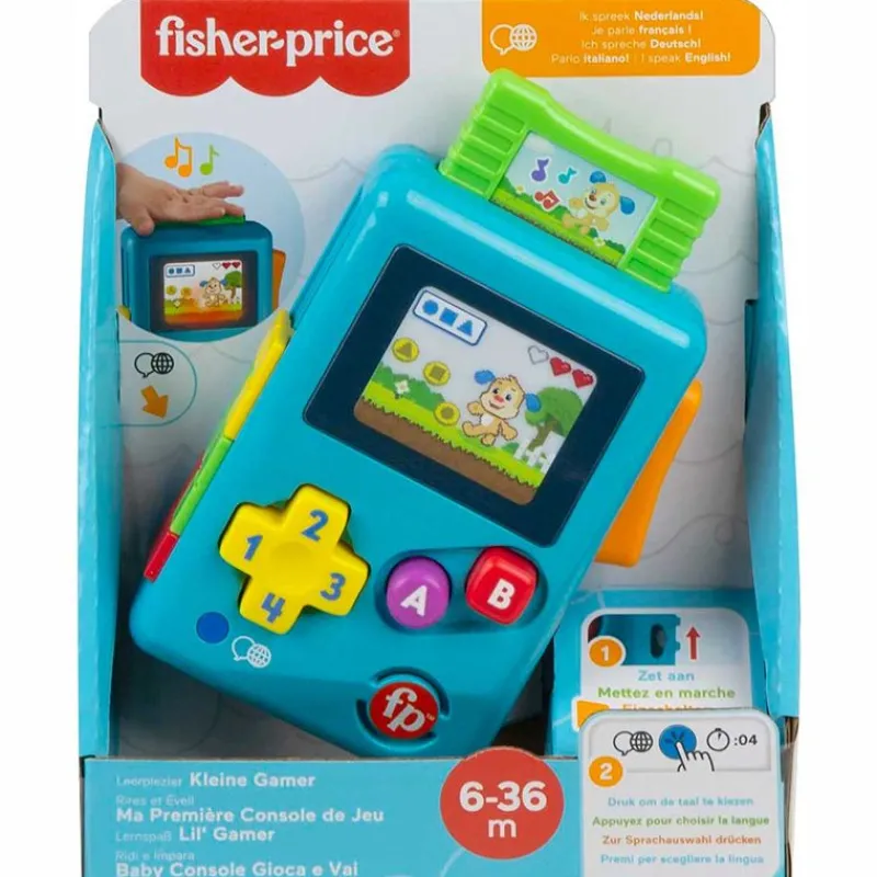 FISHER PRICE Primera Infancia Y Preescolar|Consola Retro Ríe y Aprende