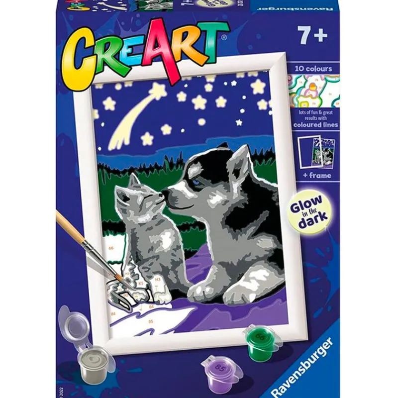 RAVENSBURGER CreArt Pintar x Números Amigos para Siempre- Manualidades