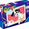 RAVENSBURGER CreArt Pintar x Números Cachorro Cariñoso- Manualidades