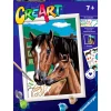 RAVENSBURGER CreArt Pintar x Números Caballo- Manualidades