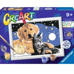 RAVENSBURGER CreArt Pintar x Números Cielo Estrellado- Manualidades