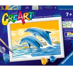 RAVENSBURGER Manualidades|CreArt Pintar x Números Delfines