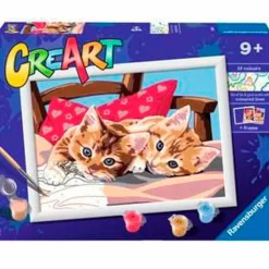 RAVENSBURGER Manualidades|CreArt Pintar x Números Gatitos