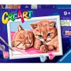 RAVENSBURGER Manualidades|CreArt Pintar x Números Gatitos