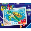 RAVENSBURGER CreArt Pintar x Números Tortuga- Manualidades