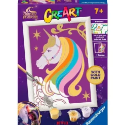 RAVENSBURGER CreArt Pintar x Números Unicorn Academy- Manualidades