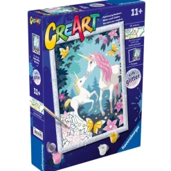RAVENSBURGER CreArt Pintar x Números Unicornios- Manualidades