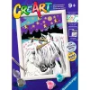 RAVENSBURGER CreArt Pintar x Números Unicornios Enamorados- Manualidades