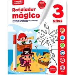 SELECCION DRIM Juegos Y Juguetes Educativos|Cuaderno de Repaso Rotulador Mágico +3