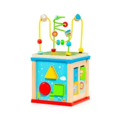 MOLTO Cubo actividades Madera- Juegos De Madera|Primera Infancia Y Preescolar