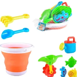 DRIM DISCOUNT Aire Libre|Cubo de Playa Compacto con Accesorios