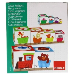 GOULA Primera Infancia Y Preescolar|Puzzles Y Construcciones|Cubos Apilables Bosque