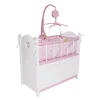 SELECCION DRIM Cuna Blanca con Armario y Movil- Juegos Y Juguetes De Imitación