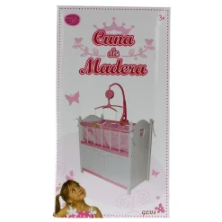 SELECCION DRIM Cuna Blanca con Armario y Movil- Juegos Y Juguetes De Imitación