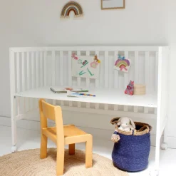 MATERNAL Cunas|Juegos De Madera|Cuna de madera lacada blanca