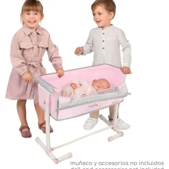 DECUEVAS Juegos Y Juguetes De Imitación|Cuna de Muñecas Duerme Conmigo Sophie Ajustable