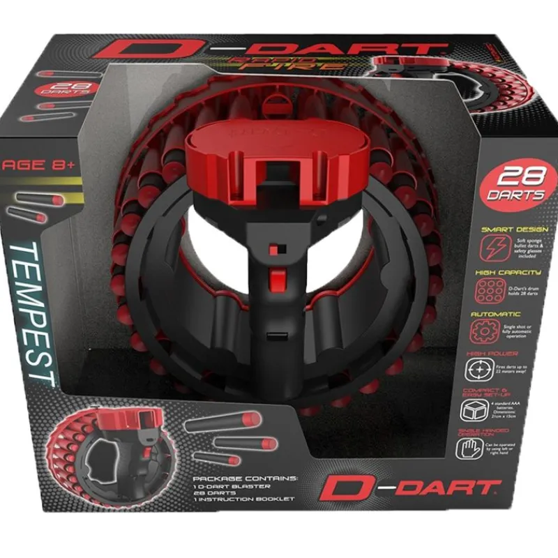 SELECCION DRIM Juegos Y Juguetes De Imitación|D-Dart Tempest Metralleta de Dardos