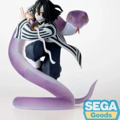 SEGA Demon Slayer Estatua PVC Xross Obanai Iguro- Figuras Anime|Halloween
