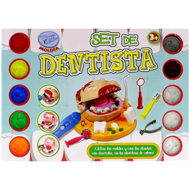 DRIM DISCOUNT Dentista Plastelina 10 Botes Plastilina- Manualidades