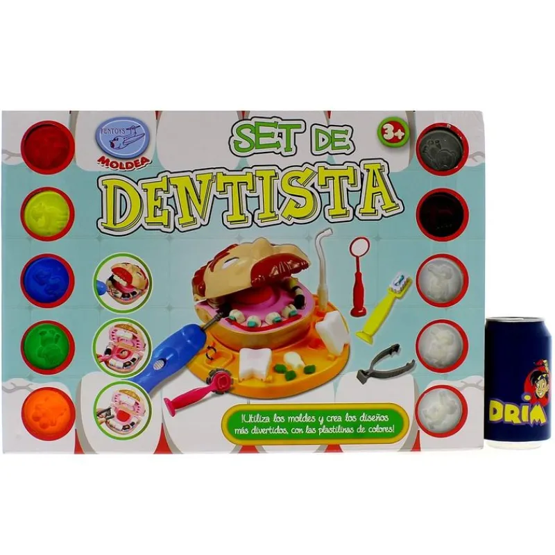 DRIM DISCOUNT Dentista Plastelina 10 Botes Plastilina- Manualidades
