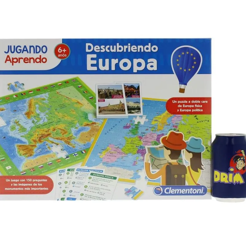 CLEMENTONI Descubriendo Europa Puzzle/Mapa Geográfico- Juegos De Mesa