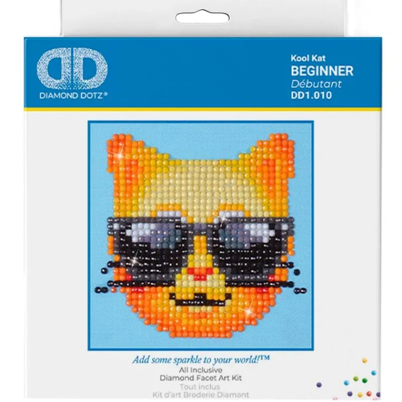 MADNESS TOYS Diamond Dotz Diamond Painting Gato Gafas de Sol- Manualidades