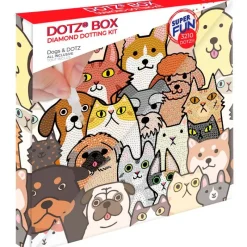MADNESS TOYS Diamond Dotz Diamond Painting Perros y Gatos- Manualidades