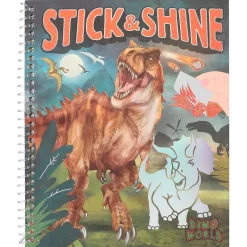 DEPESCHE Dino World Libro Colorear y Pegatinas- Escolar|Manualidades