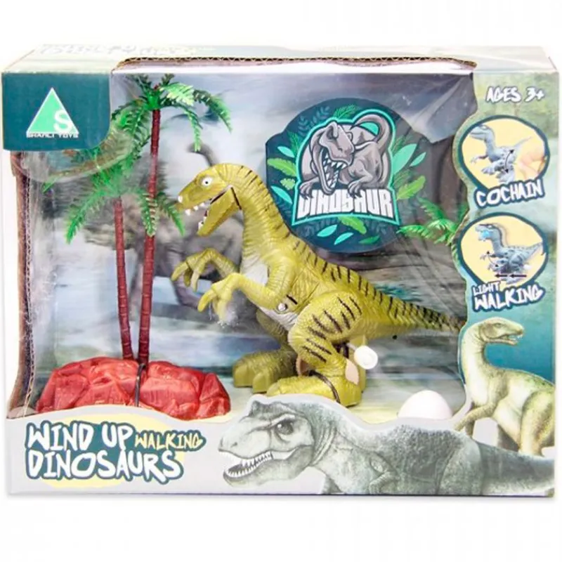 DRIM DISCOUNT Dinosaurio Velociraptor Cuerda- Figuras Y Figuras De Acción